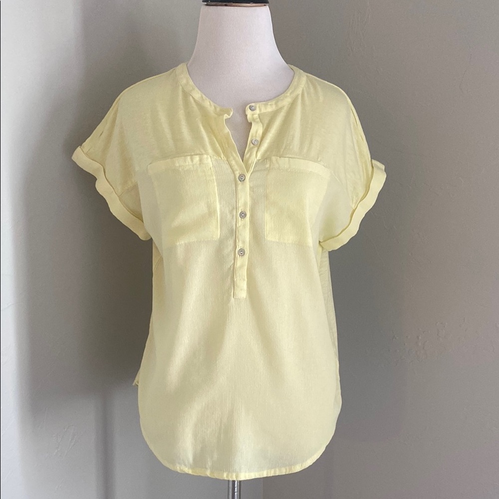 Lucky Brand Yellow Blouse